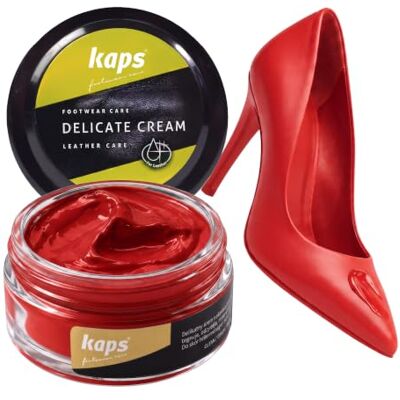 Kaps Delicate Cream Professionele crème Schoencrème en verzorging voor het reinigen en opfrissen van natuurlijk leer en kunstleer (50 ml) 50ml - 1.70 fl.oz. Kaps Delicate Cream Professionele crème Schoencrème en verzorging voor het reinigen en opfrissen van natuurlijk leer en kunstleer (50 ml) 50ml - 1.70 fl.oz.
