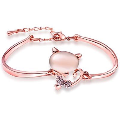 ATEIELLI "Chat Mignon" damesarmband, roségoud, opaal, JWB91, metaal, opaal ATEIELLI "Chat Mignon" damesarmband, roségoud, opaal, JWB91, metaal, opaal