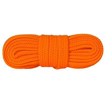 Kaps Sneakers met veters, duurzaam, voor sportschoenen, gemaakt in Europa, 1 paar, verschillende kleuren en lengtes, Oranje fluorescerend 140 cm - 55 inch - 8 à 10 paires d'oeillets Kaps Sneakers met veters, duurzaam, voor sportschoenen, gemaakt in Europa, 1 paar, verschillende kleuren en lengtes, Oranje fluorescerend 140 cm - 55 inch - 8 à 10 paires d'oeillets