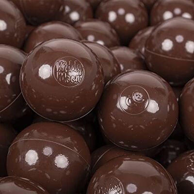KiddyMoon 200 ballen/7 cm, plastic gekleurde ballen voor kinderzwembad gemaakt in de EU, bruin KiddyMoon 200 ballen/7 cm, plastic gekleurde ballen voor kinderzwembad gemaakt in de EU, bruin