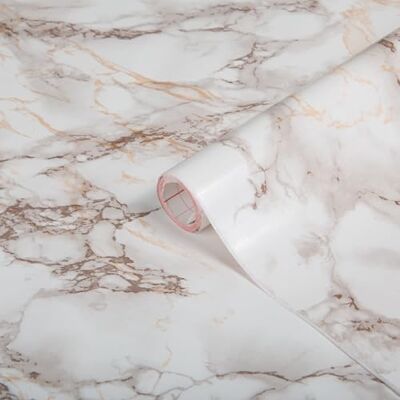 d-c-fix Cortes Plakfolie, meubelfolie, bruin, marmerlook, 45 cm x 2 m, decoratiefolie voor keuken, tafel, vensterbank, badkamer, kast, steenlook, waterdicht, wit en d-c-fix Cortes Plakfolie, meubelfolie, bruin, marmerlook, 45 cm x 2 m, decoratiefolie voor keuken, tafel, vensterbank, badkamer, kast, steenlook, waterdicht, wit en