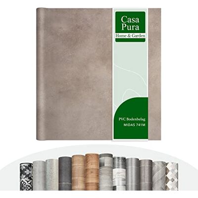 casa pura Vinylvloerbedekking per meter in vele designs Houtlook, tegels, steen Voor keuken, badkamer en woonkamer Midas 741M 200 x 200 cm casa pura Vinylvloerbedekking per meter in vele designs Houtlook, tegels, steen Voor keuken, badkamer en woonkamer Midas 741M 200 x 200 cm