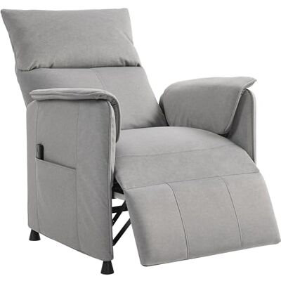 HOMCOM Elektrische relaxstoel, kantelbaar, zeer stil, grijs HOMCOM Elektrische relaxstoel, kantelbaar, zeer stil, grijs