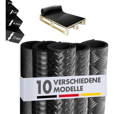Floordirekt Rubberen matten per meter tegels antislip vloerbedekking SBR rubber 1 mm 120 x 700 cm Floordirekt Rubberen matten per meter tegels antislip vloerbedekking SBR rubber 1 mm 120 x 700 cm
