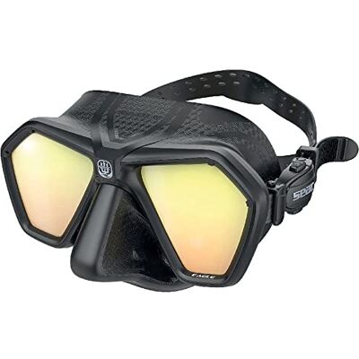SEAC Eagle masker voor apneu en vissen, uniseks, volwassenen, zwart LSY, één maat SEAC Eagle masker voor apneu en vissen, uniseks, volwassenen, zwart LSY, één maat