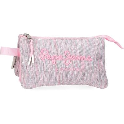 Pepe Jeans Miri Pennenetui, drievoudig, roze, 22 x 12 x 5 cm, polyester by Joumma Bags by Joumma Bags, roze, drievoudige etui, Roze, Drievoudig etui Pepe Jeans Miri Pennenetui, drievoudig, roze, 22 x 12 x 5 cm, polyester by Joumma Bags by Joumma Bags, roze, drievoudige etui, Roze, Drievoudig etui