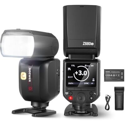 NEEWER Z880-S 2.4G 76W TTL Flash voor Speedlite Flash Camera Compatibel met Sony TTL/M Gebruikersinterface TCM Snelschakelaar Knop 1/8000s HSS 7.2V/3000mAh Batterij 600 NEEWER Z880-S 2.4G 76W TTL Flash voor Speedlite Flash Camera Compatibel met Sony TTL/M Gebruikersinterface TCM Snelschakelaar Knop 1/8000s HSS 7.2V/3000mAh Batterij 600