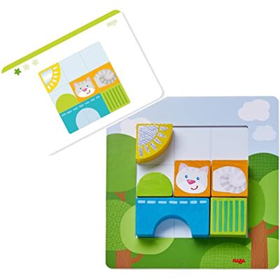 HABA Dierisch vierkantspel (kinderspel): 18 stenen, 12 voorkaarten, 1 vorlage-bord. HABA Dierisch vierkantspel (kinderspel): 18 stenen, 12 voorkaarten, 1 vorlage-bord.