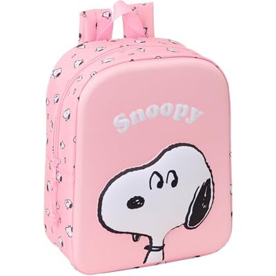 safta SNOOPY 3D 3D kinderdagverblijf, trolleyrugzak, eenvoudige reiniging, ideaal voor kinderen van verschillende leeftijden, comfortabel en veelzijdig, kwaliteit en sterkte, 22 x 10 x 27 cm, lichtroze, M safta SNOOPY 3D 3D kinderdagverblijf, trolleyrugzak, eenvoudige reiniging, ideaal voor kinderen van verschillende leeftijden, comfortabel en veelzijdig, kwaliteit en sterkte, 22 x 10 x 27 cm, lichtroze, M