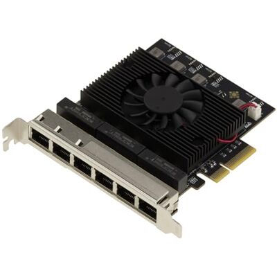 KALEA-INFORMATIQUE PCIe netwerkcontrollerkaart 6 poorten 2.5 LAN Gigabit ETHERNET 10 100 1000 2500 1G 2.5G RJ45 met Realtek RTL8125 chipset KALEA-INFORMATIQUE PCIe netwerkcontrollerkaart 6 poorten 2.5 LAN Gigabit ETHERNET 10 100 1000 2500 1G 2.5G RJ45 met Realtek RTL8125 chipset
