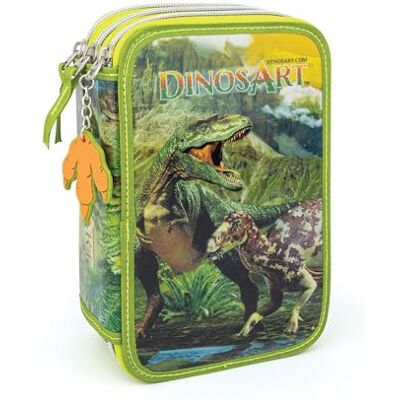DinosArt Pennenetui met 3 vakken, creatieve vrijetijdsset voor kinderen vanaf 7 jaar, 18 potloden, gum, schaar, puntenslijper, potlood, dinosaurustas, handmatige activiteit, jongens en meisjes DinosArt Pennenetui met 3 vakken, creatieve vrijetijdsset voor kinderen vanaf 7 jaar, 18 potloden, gum, schaar, puntenslijper, potlood, dinosaurustas, handmatige activiteit, jongens en meisjes