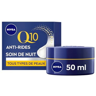 NIVEA Visage Anti-Rimpel Nachtcreme Q10+, 50 Ml NIVEA Visage Anti-Rimpel Nachtcreme Q10+, 50 Ml