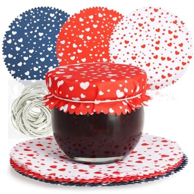 com-four ® 30 x decoratieve placemats voor inmaakpotten jam placemats met elastieken inmaakpotten decoratie glazen placemats com-four ® 30 x decoratieve placemats voor inmaakpotten jam placemats met elastieken inmaakpotten decoratie glazen placemats