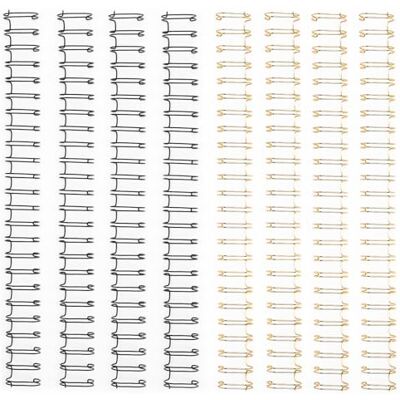 Creative The Bind Easy 8 stuks metalen binders 2:1 zwart/goud 16 mm voor boekbinders, documenten, dagboeken, kranten en albums Creative The Bind Easy 8 stuks metalen binders 2:1 zwart/goud 16 mm voor boekbinders, documenten, dagboeken, kranten en albums