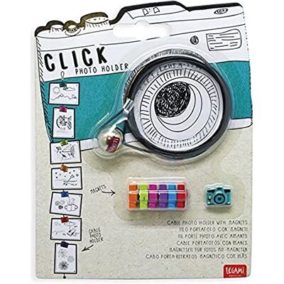 Legami Magnetische draad voor fotohouder, magnetische fotohouder, 120 cm, kamerthema, 7 camera-vergrendelingen, om op te hangen Legami Magnetische draad voor fotohouder, magnetische fotohouder, 120 cm, kamerthema, 7 camera-vergrendelingen, om op te hangen