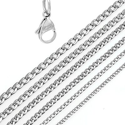 DonDon Collier homme en acier inoxydable chaîne à maillons Maille gourmette plusieurs longueurs et mesures disponibles DonDon Collier homme en acier inoxydable chaîne à maillons Maille gourmette plusieurs longueurs et mesures disponibles
