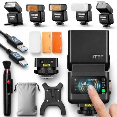GODOX iT32 Mini Flash TTL camera met ontspanner X5-N, draadloos systeem 2.4G, HSS 1/8000s, compatibel met Nikon Z5II Z6III Z8 Z50II Z30 D850 Z5 Z5 ZFC Z6II Z9 Z7 D5600 D750 GODOX iT32 Mini Flash TTL camera met ontspanner X5-N, draadloos systeem 2.4G, HSS 1/8000s, compatibel met Nikon Z5II Z6III Z8 Z50II Z30 D850 Z5 Z5 ZFC Z6II Z9 Z7 D5600 D750