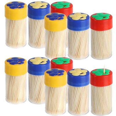 com-four ® 1800 x houten tandenstokers, 12 dozen met elk 150 tandenstokers ca com-four ® 1800 x houten tandenstokers, 12 dozen met elk 150 tandenstokers ca