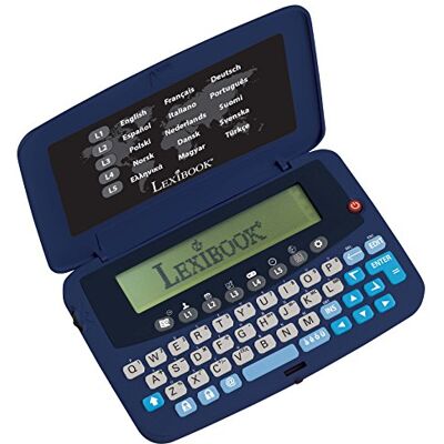 Lexibook , 15 talen vertaler, geïntegreerde euro converter, werkt op batterijen, blauw, NTL1570 Lexibook , 15 talen vertaler, geïntegreerde euro converter, werkt op batterijen, blauw, NTL1570