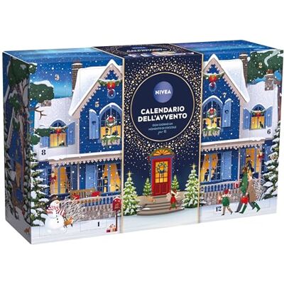 NIVEA Adventskalender 2025 voor 24 knuffelmomenten, adventskalender voor dames en meisjes, feestelijk en elegant, beauty-adventskalender met geselecteerde producten en accessoires NIVEA Adventskalender 2025 voor 24 knuffelmomenten, adventskalender voor dames en meisjes, feestelijk en elegant, beauty-adventskalender met geselecteerde producten en accessoires
