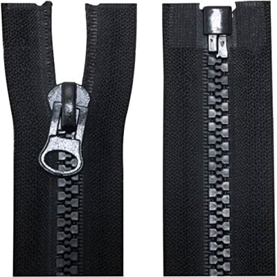 AERZETIX C63891 set van 2 ritssluitingen nr. 8 met kunststof tanden 70 cm deelbaar metalen schuiver zwart ritssluiting voor kleding, naaien, jassen, fournituren AERZETIX C63891 set van 2 ritssluitingen nr. 8 met kunststof tanden 70 cm deelbaar metalen schuiver zwart ritssluiting voor kleding, naaien, jassen, fournituren