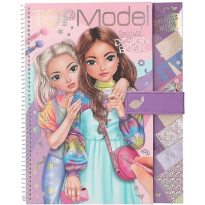 Depesche TOPModel 13584 Kleurboek met 33 voorgedrukte pagina's om outfits te maken, set met papier, sjabloon, stickers enz. Wit Depesche TOPModel 13584 Kleurboek met 33 voorgedrukte pagina's om outfits te maken, set met papier, sjabloon, stickers enz. Wit