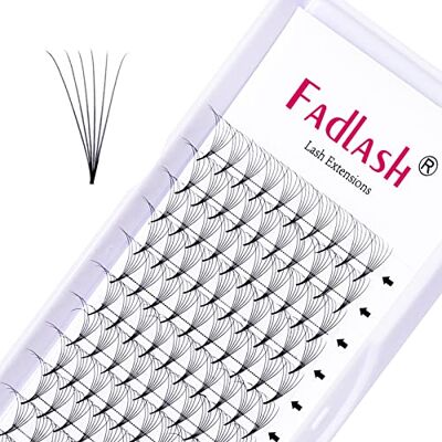 FADLASH Russische wimpers, volume, 6D, 0,07 mm, D-krul, 12 mm lang FADLASH Russische wimpers, volume, 6D, 0,07 mm, D-krul, 12 mm lang