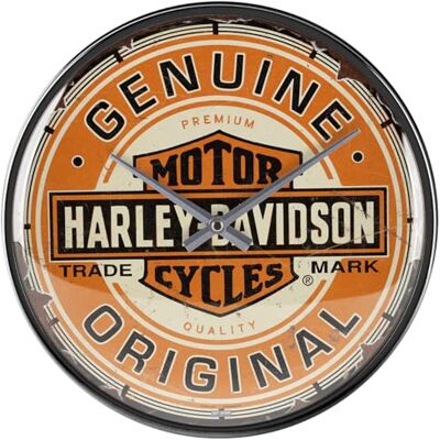 ART Harley-Davidson Retro klok, Ø 31 cm, origineel – cadeau-idee voor motorrijders, officieel gelicentieerd product (OLP), wanddecoratie, keuken, vintage design ART Harley-Davidson Retro klok, Ø 31 cm, origineel – cadeau-idee voor motorrijders, officieel gelicentieerd product (OLP), wanddecoratie, keuken, vintage design