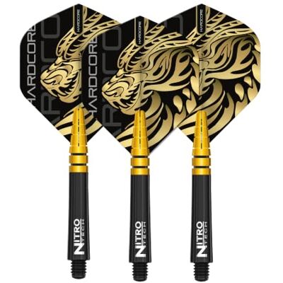 Dragon Jonny Clayton Gold Hardcore Flight and Nitrotech Stem Combo Dragon Jonny Clayton Gold Hardcore Flight and Nitrotech Stem Combo