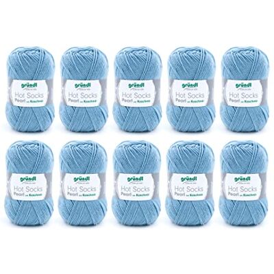 Gründl Hot Socks Pearl Effen breiwol (75% merinowol, 20% polyamide, 5% kasjmier, 50 g/200 m, naalddikte: 2,5-3, 10 x 50 g), duif 40 x 37 x 11 cm Gründl Hot Socks Pearl Effen breiwol (75% merinowol, 20% polyamide, 5% kasjmier, 50 g/200 m, naalddikte: 2,5-3, 10 x 50 g), duif 40 x 37 x 11 cm