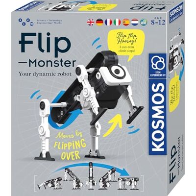 Kosmos Flip-Monster INT: experimenteerkast Innovatieve training, speelgoedrobot vanaf 8 jaar, technische bouwset, meertalige handleiding Kosmos Flip-Monster INT: experimenteerkast Innovatieve training, speelgoedrobot vanaf 8 jaar, technische bouwset, meertalige handleiding