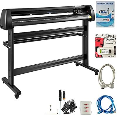 VEVOR Vinyl snijplotter, 3 messen, 1350 mm, 53 inch, voor filmplotters, professionele printer, met Signmaster-software, met houder voor papiertoevoer VEVOR Vinyl snijplotter, 3 messen, 1350 mm, 53 inch, voor filmplotters, professionele printer, met Signmaster-software, met houder voor papiertoevoer