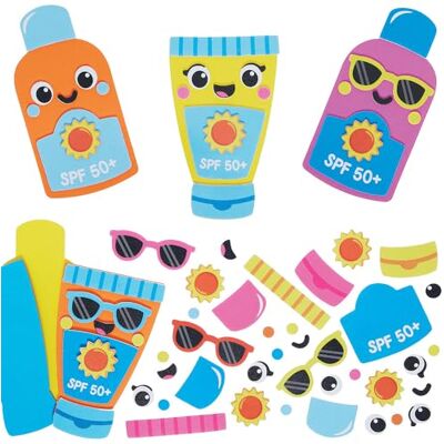 Baker Ross VC172 Kits d'aimants Crème solaire à assortir Lot de 8, aimants en mousse Crème solaire pour réfrigérateur Baker Ross VC172 Kits d'aimants Crème solaire à assortir Lot de 8, aimants en mousse Crème solaire pour réfrigérateur