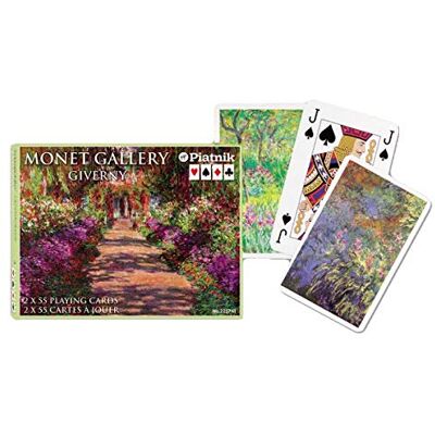 Piatnik Gibsons Games Kaartenset Monet Galerie Giverny, Double Deck Piatnik Gibsons Games Kaartenset Monet Galerie Giverny, Double Deck