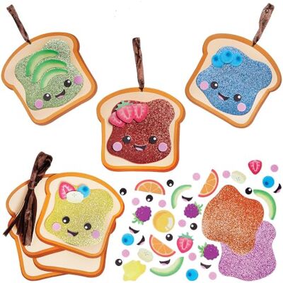 Baker Ross WA102 Kits de décoration assortis sur le thème du toast Lot de 8, kits créatifs en mousse amusants pour les fêtes et les activités en classe Baker Ross WA102 Kits de décoration assortis sur le thème du toast Lot de 8, kits créatifs en mousse amusants pour les fêtes et les activités en classe