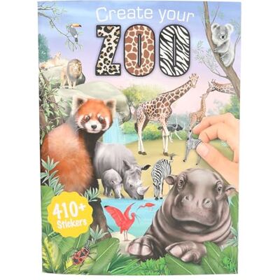 Depesche Dessert 13607 Maak je kleurboek met 24 voorgedrukte dierentuinmotieven, met 3 dubbele pagina's stickers, meerkleurig, eenheidsmaat Depesche Dessert 13607 Maak je kleurboek met 24 voorgedrukte dierentuinmotieven, met 3 dubbele pagina's stickers, meerkleurig, eenheidsmaat