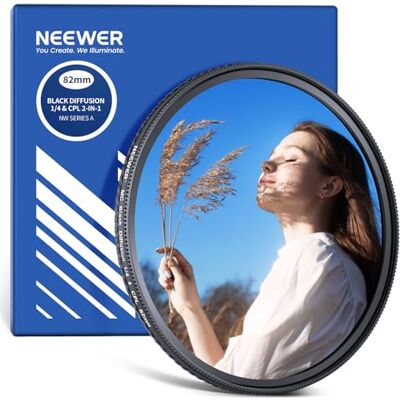 NEEWER 2-in-1 CPL-filter met zwarte diffusie 1/4, polariserend cirkelfilter vermindert verblinding, bioscoopdromerige nevelfilter met dun aluminium frame en glas NEEWER 2-in-1 CPL-filter met zwarte diffusie 1/4, polariserend cirkelfilter vermindert verblinding, bioscoopdromerige nevelfilter met dun aluminium frame en glas