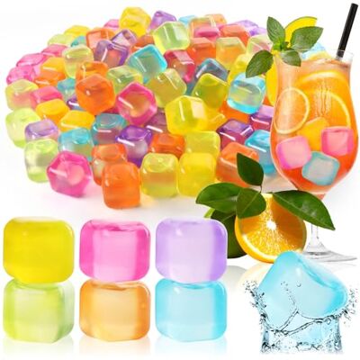 com-four ® 120 herbruikbare ijsblokjes in heldere kleuren com-four ® 120 herbruikbare ijsblokjes in heldere kleuren