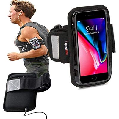 Navitech Bestcases4u Sportarmband voor Apple iPod Touch 1 / 2e / 3e / 4e / 5e generatie 2012, van neopreen, waterdicht, met reflecterende band en sleutelring Navitech Bestcases4u Sportarmband voor Apple iPod Touch 1 / 2e / 3e / 4e / 5e generatie 2012, van neopreen, waterdicht, met reflecterende band en sleutelring
