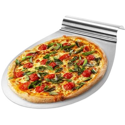 com-four ® pizzaschuiver van roestvrij staal taartplateau met verzonken handgreep taart- en pizzaschep pizzaschep tot Ø 26 cm (zilverkleurig rond) pelle à gâteau et pizza pelle à pizza jusqu'à Ø 26 cm com-four ® pizzaschuiver van roestvrij staal taartplateau met verzonken handgreep taart- en pizzaschep pizzaschep tot Ø 26 cm (zilverkleurig rond) pelle à gâteau et pizza pelle à pizza jusqu'à Ø 26 cm
