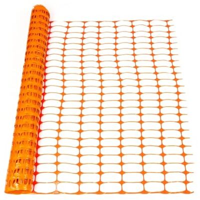 KARAT Afbakeningshek, oranje, lengte 30 m, hoogte 1 m, dikte 100 g/m², beschermingsnet, begrenzing, veiligheid, bouwplaats, kunststof KARAT Afbakeningshek, oranje, lengte 30 m, hoogte 1 m, dikte 100 g/m², beschermingsnet, begrenzing, veiligheid, bouwplaats, kunststof