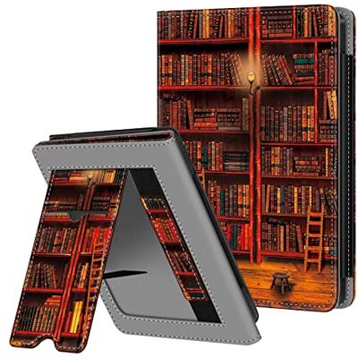 FINTIE Hoes met standaard voor Kobo Clara Colour/Kobo E-reader Stand beschermhoes met kaartsleuf en polsband, automatische wekker/slaap, boekenkast FINTIE Hoes met standaard voor Kobo Clara Colour/Kobo E-reader Stand beschermhoes met kaartsleuf en polsband, automatische wekker/slaap, boekenkast