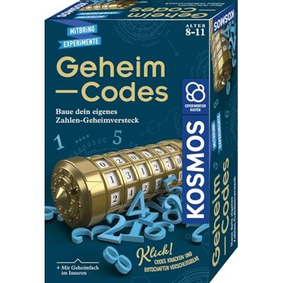 Kosmos Geheim-Codes: Experimentierkasten Codes kraken, berichten en geheimen versleutelen, experimenteerset voor kinderen van 8 tot 11 jaar, Kryptex cadeau Kosmos Geheim-Codes: Experimentierkasten Codes kraken, berichten en geheimen versleutelen, experimenteerset voor kinderen van 8 tot 11 jaar, Kryptex cadeau