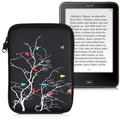 kwmobile Reader beschermhoes beschermhoes 17 x 12 x 2 cm voor e-reader van neopreen veelkleurig fuchsia-zwart kwmobile Reader beschermhoes beschermhoes 17 x 12 x 2 cm voor e-reader van neopreen veelkleurig fuchsia-zwart