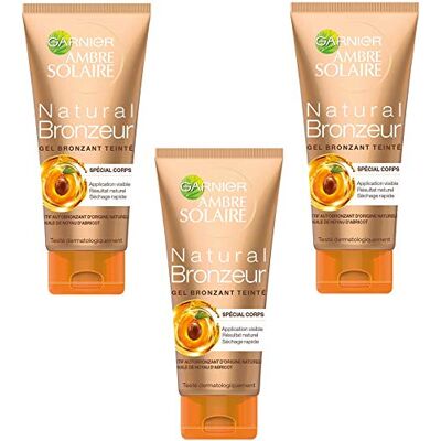 Garnier Ambre Solaire Natural Bronzer zelfbruinende gel, getint, 150 ml, 3 stuks (3 x 150 ml) Garnier Ambre Solaire Natural Bronzer zelfbruinende gel, getint, 150 ml, 3 stuks (3 x 150 ml)