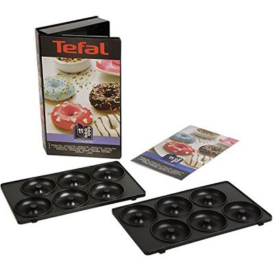 Tefal Snack Collection Set 2 donutplaten + 1 receptenboek, XA801112 Tefal Snack Collection Set 2 donutplaten + 1 receptenboek, XA801112