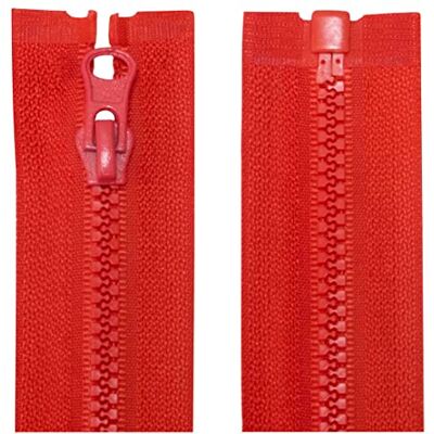 AERZETIX C63885 – set van 2 geïnjecteerde ritssluitingen nr. 3 75 cm deelbaar – decoratieve trekker – metalen schuiver – kleur rood – ritssluiting kleding naaiwerk jas AERZETIX C63885 – set van 2 geïnjecteerde ritssluitingen nr. 3 75 cm deelbaar – decoratieve trekker – metalen schuiver – kleur rood – ritssluiting kleding naaiwerk jas
