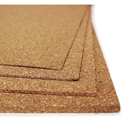 casa pura Natuurlijke kurkplaten, waterdicht, ideaal voor wandbekleding en prikbord, akoestische en warmte-isolatie, schokabsorberend, diktes en lengtes naar keuze (8 mm, 100 x 400 cm) casa pura Natuurlijke kurkplaten, waterdicht, ideaal voor wandbekleding en prikbord, akoestische en warmte-isolatie, schokabsorberend, diktes en lengtes naar keuze (8 mm, 100 x 400 cm)