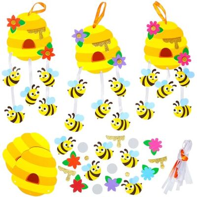 Baker Ross WA114 Kits de décoration ruches et abeilles Lot de 5, kits créatifs en mousse amusants pour apprendre et décorer Baker Ross WA114 Kits de décoration ruches et abeilles Lot de 5, kits créatifs en mousse amusants pour apprendre et décorer