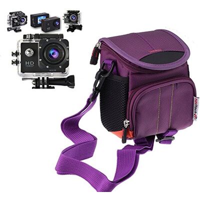 Navitech Violet kleine tas / hoes / compatibel met Tonsee 2 inch Navitech Violet kleine tas / hoes / compatibel met Tonsee 2 inch